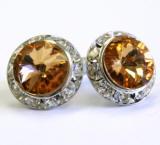 ARC17 Swarovski Clip On Earrings, 15mm