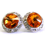 Swarovski Clip On Earrings, 15mm