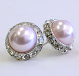 pearl stud earrings