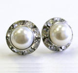 item # ARP51 11mm off white pearl earrings