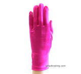 fuchsia wrist length womens gloves