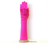 Fuchsia womens gloves, Elbow Length 