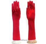 womens formal red gloves, 8BL