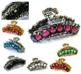 hair accessory, swarovski elements hair claw clips