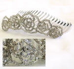 item # hc15 swarovski bridal hair comb