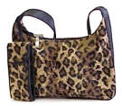 Leopard print shoulder bag. Item # HA100