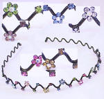 SRB79 METAL SWAROVSKI CRYSTAL HEADBAND