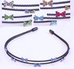 SRB80 SWAROVSKI CRYSTAL METAL HEADBAND