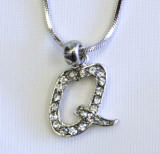 NEQ1 Initial Necklace, Letter Q