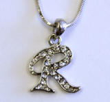 NER1 Initial Necklace, Letter R
