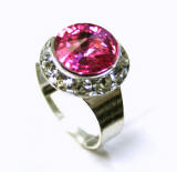 swarovski rose ring, 15mm,