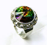 Swarovski Rondelle Finger Ring. item # rn406